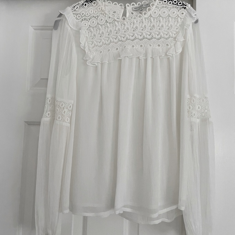 rebecca minkoff white blouse